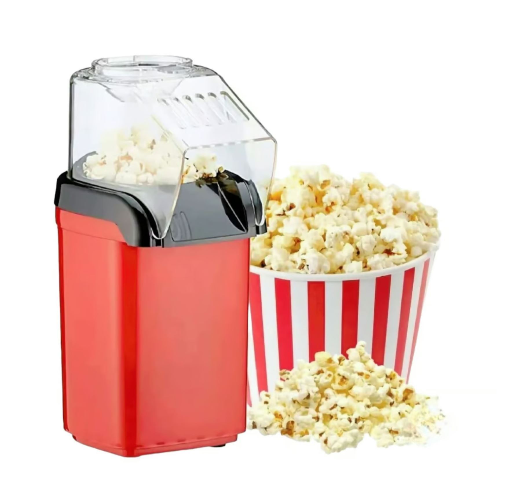 Máquina para Hacer Pop Corn Sin Aceite 200W – Roja